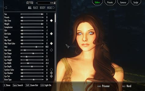 skyrim racemenu mod